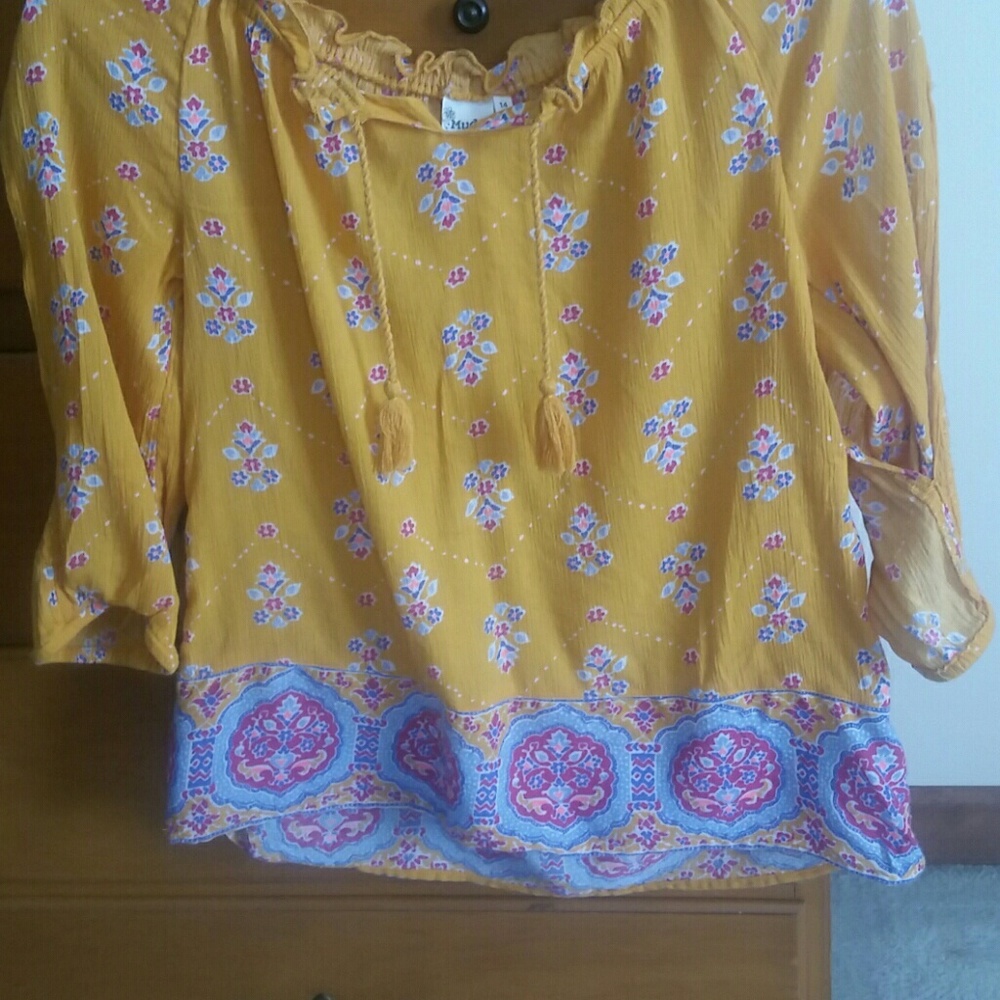 Girls peasant blouse